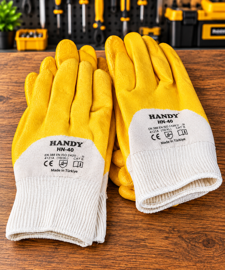 Handy HN-40 sarı kaplamalı eldiveni