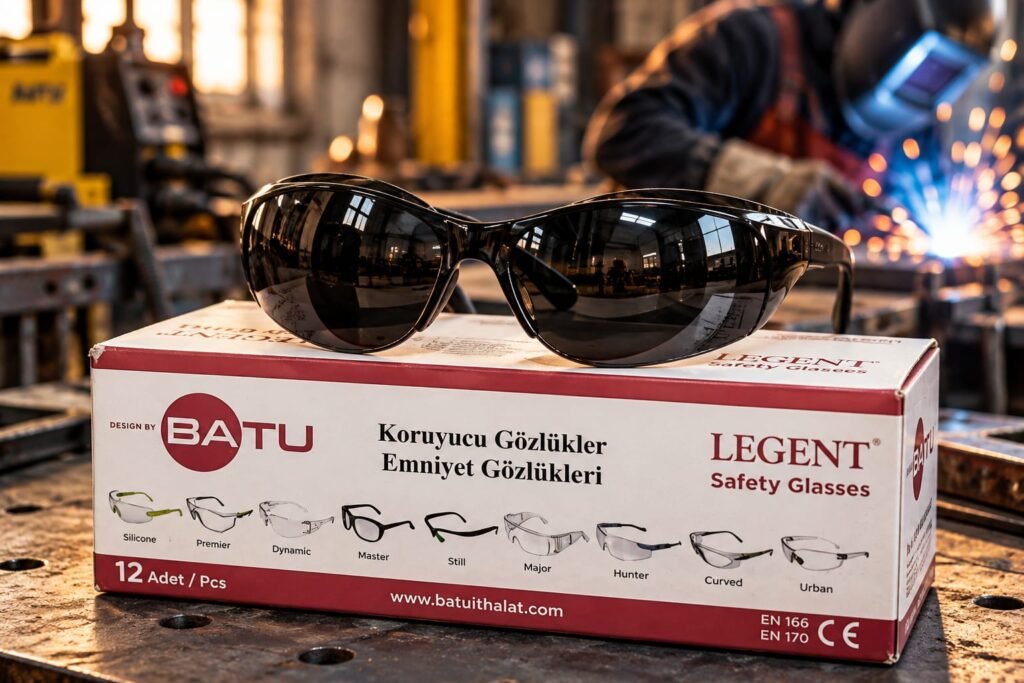 Batu Legent koyu cam koruyucu emniyet gözlüğü