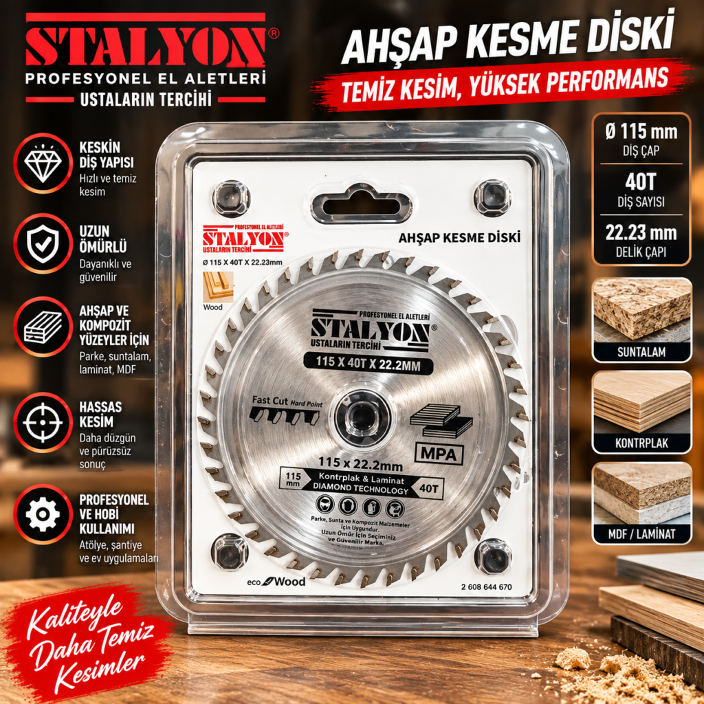115 MM Ahşap Kesme Diski