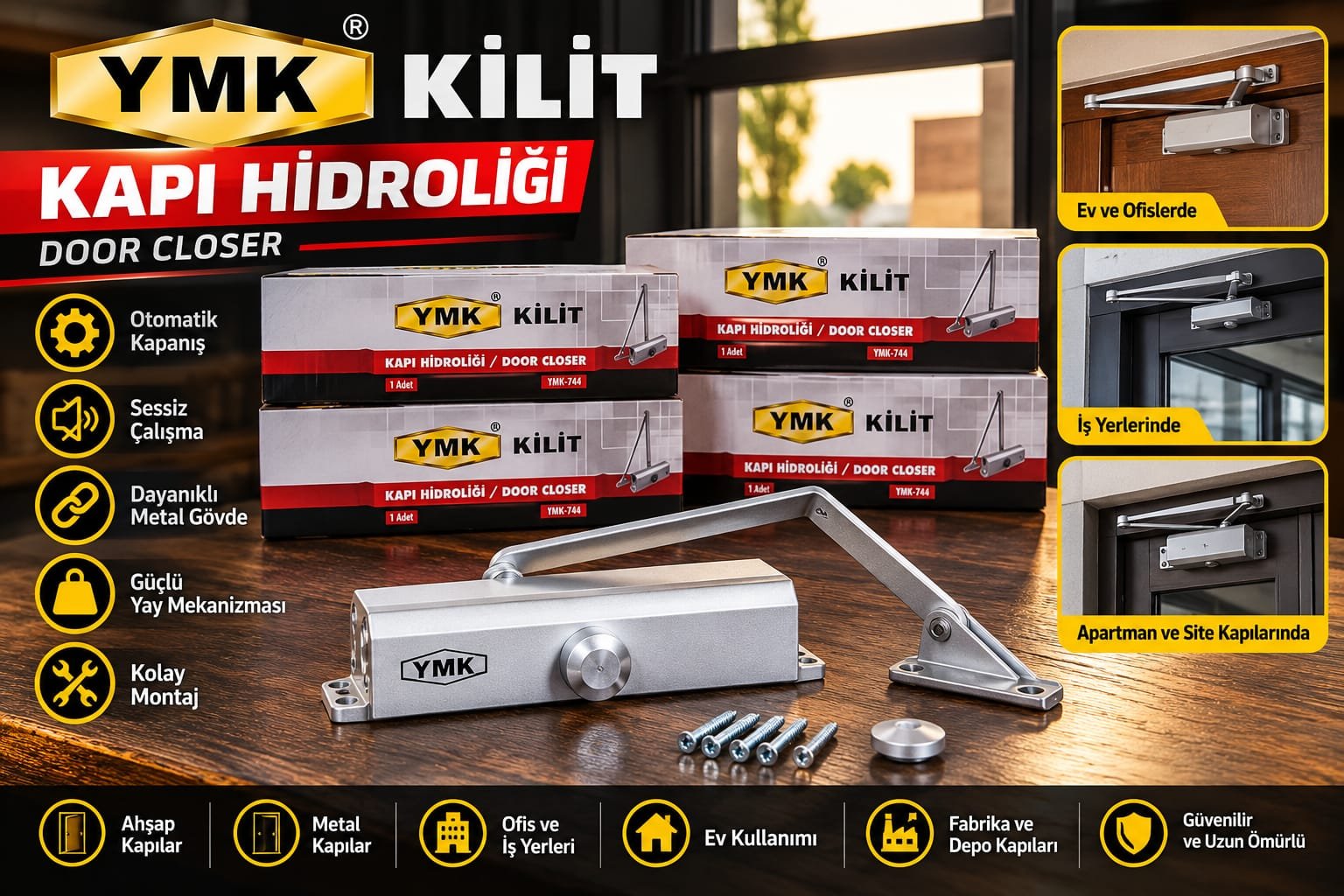 YMK kapı hidroliği No 3 ve No 4